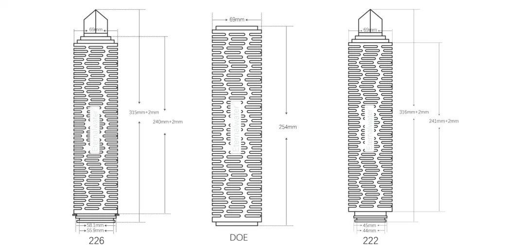 30inch Pes Membrane Pleated Depth Filter Cartridges 0.1um/0.22um/0.45um/0.65um/1.2um Cartridge Filters