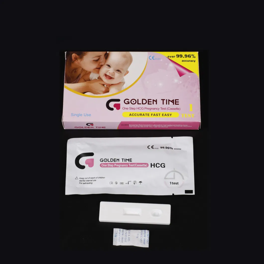 99.9% Accuracy Urine Test Strip Cassette HCG Pregnancy Test