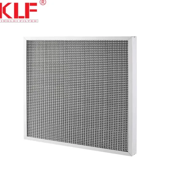 Tiefe 30/50 Premium-Edelstahl-Aluminium-Prallfilter mit geringem Widerstand 495 x 495 x 50